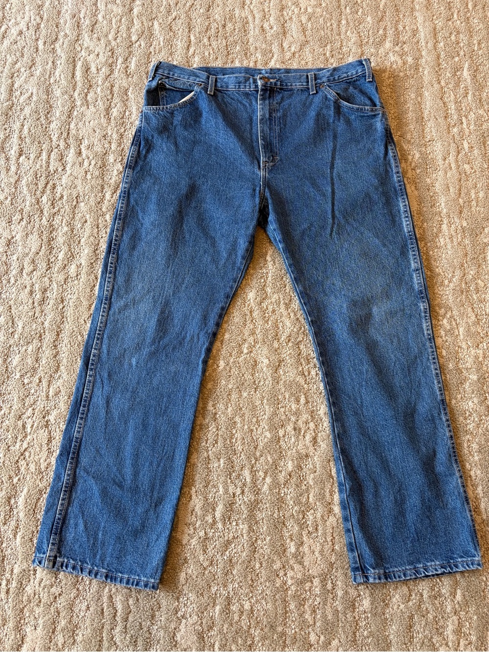 Dickies Mens Carpenter Jeans Size 38x30 Straight Workwear Blue Denim Relaxed